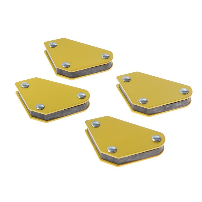 Набор магнитных угольников для сварки ТУНДРА, 45,90,135&deg;, усилие на отрыв 4 кг, 4 шт.