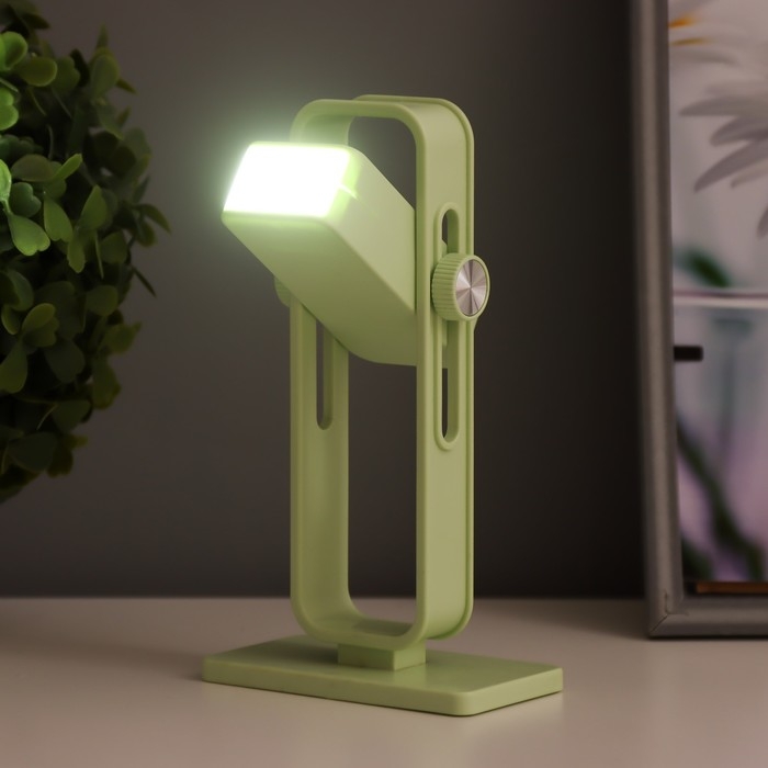 Ночник Ночник "Рудс" LED 3Вт USB АКБ зеленый 9х4,8х16 см