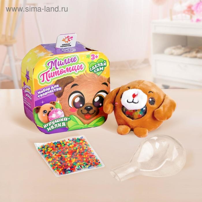Набор для творчества «Мялка с растущими шариками: Мопсик» Набор для творчества «Мялка с растущими шариками: Мопсик»