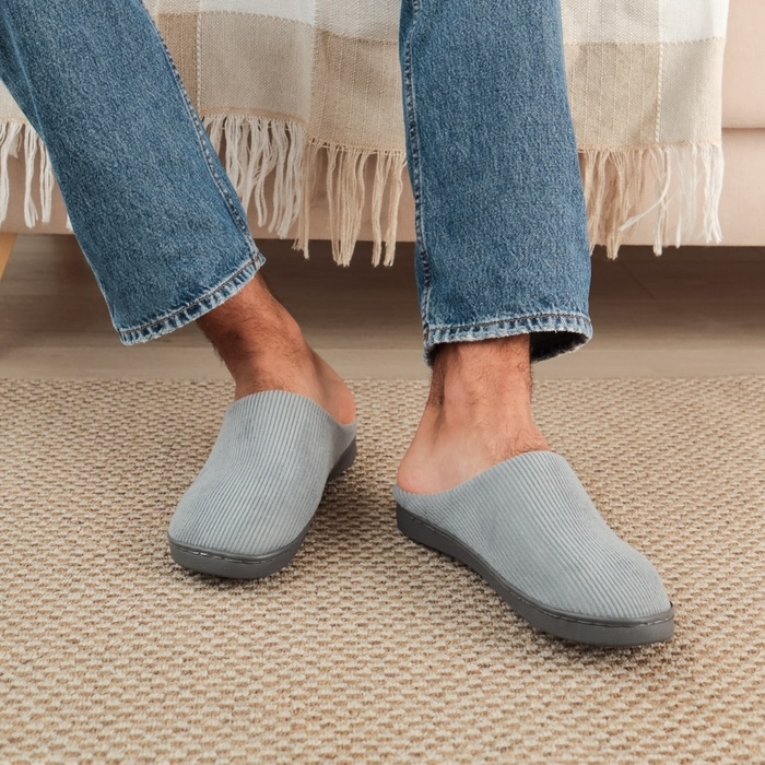 Тапочки мужские размер 40-41, цвет серый