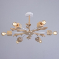 Люстра "Венди" 6хЕ27 40Вт дерево 70х70х30см