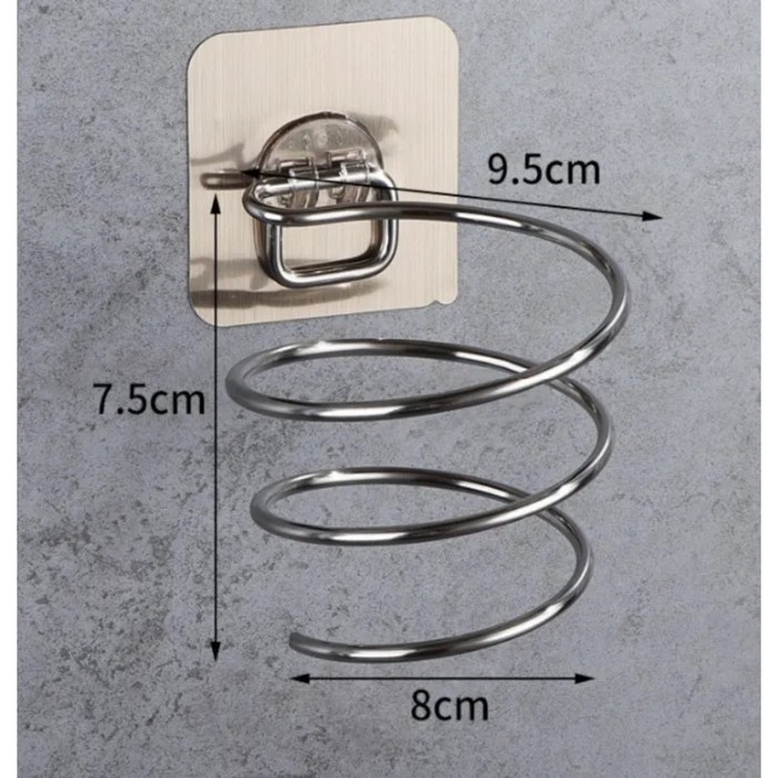 Держатель для фена Доляна, на липучке, 12,5×10×7,5 см Держатель для фена Доляна, на липучке, 12,5×10×7,5 см