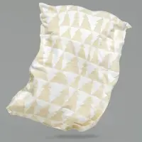 Плед &laquo;Танцующий лес&raquo;, белый с золотистым