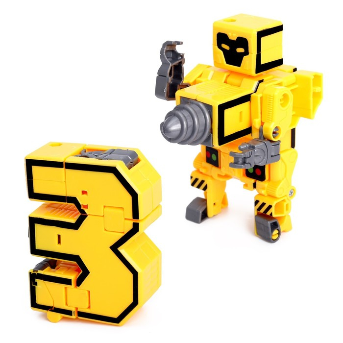 Набор роботов &laquo;Алфавит&raquo;, трансформируются, 7 штук, собираются в 1 робота