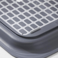 Поднос с антискользящим покрытием, 36,5&times;27 см, цвет МИКС