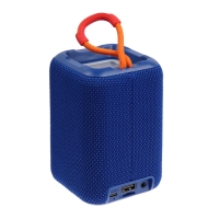 Портативная колонка F68, 5 Вт, 600 мАч, подсветка. micro SD, синяя Портативная колонка F68, 5 Вт, 600 мАч, подсветка. micro SD, синяя
