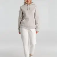 Толстовка с капюшоном унисекс King, дымчато-серая, размер S