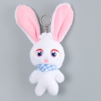Мягкая игрушка &laquo;Зайцы Ушастики&raquo; на брелоке, 12 см, цвет МИКС