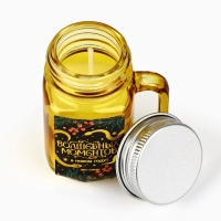 Свеча новогодняя &laquo;Волшебных моментов&raquo;, на Новый год, аромат апельсин, 5,5 см х 4 х 7,3 см