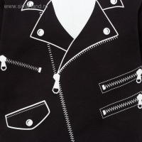 Боди Крошка Я &laquo;Рок стайл&raquo;, рост 68-74 см, (размер24), цвет чёрный