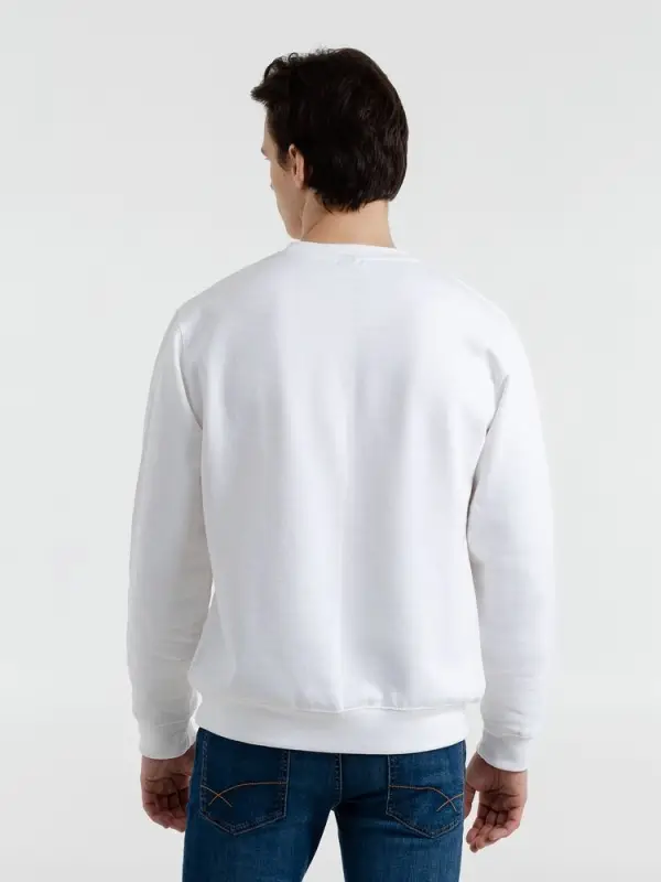 Толстовка New Supreme 280 светло-серый меланж, размер L Толстовка New Supreme 280 светло-серый меланж, размер L