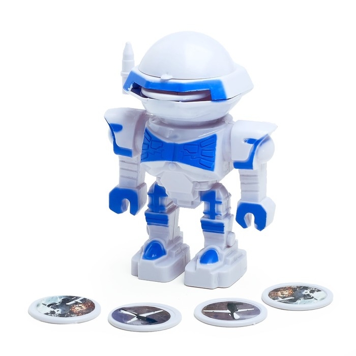 Робот «Космовоин», стреляет дисками, цвета МИКС Робот «Космовоин», стреляет дисками, цвета МИКС