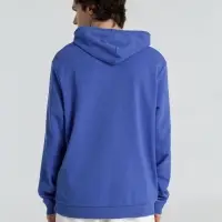 Толстовка с капюшоном унисекс Hoodie, ярко-синий меланж, размер M