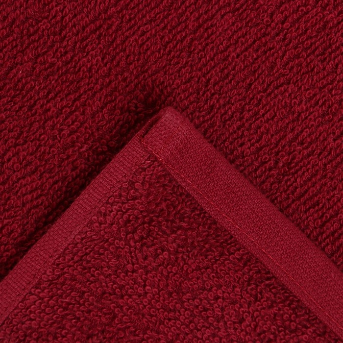 Полотенце махровое Flashlights 70х130см, бордовый, 295г/м2, хлопок