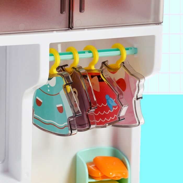 Набор мебели для кукол &laquo;Ванная комната&raquo;: санузел, постирочная, гардеробная