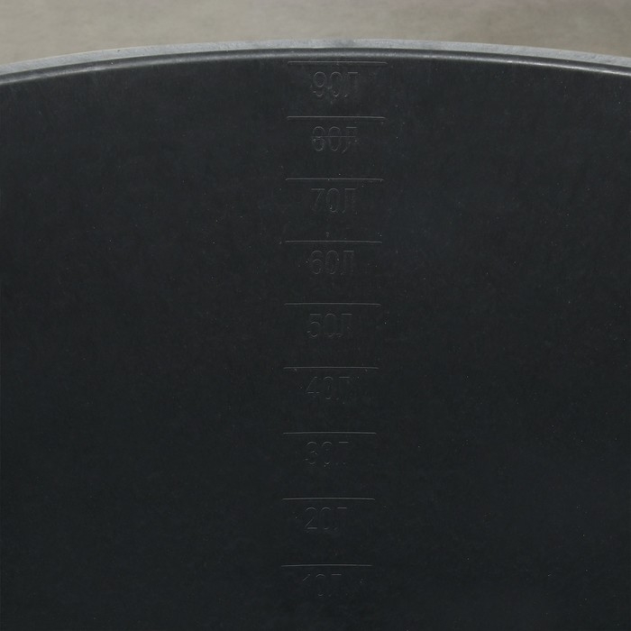 Таз строительный, 90 л, круглый, пластик