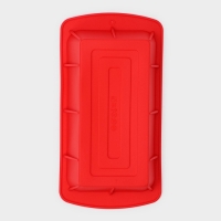 Форма для выпечки Доляна &laquo;Хлеб&raquo;, силикон, 25,5&times;13&times;5 см, внут.размер 20,5&times;11 см, цвет красный