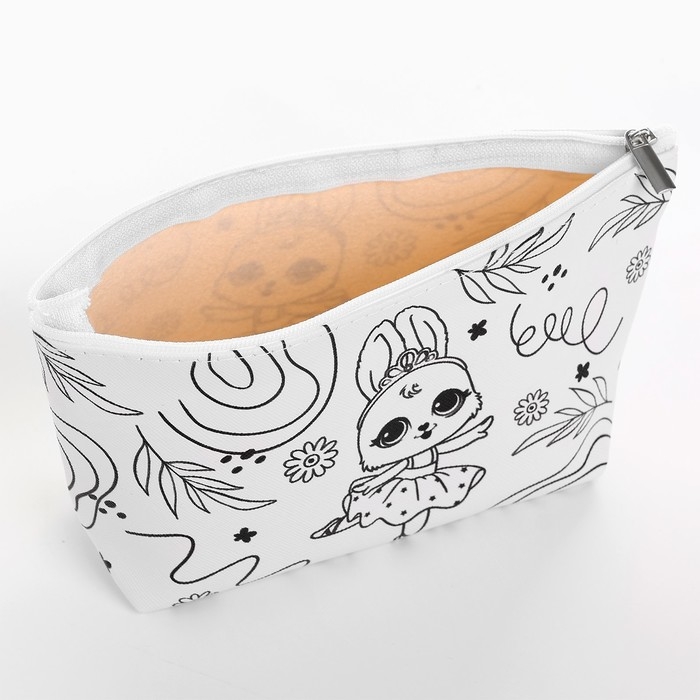 Косметичка-раскраска "Зайка-балерина", 20 х 10 х 5 см