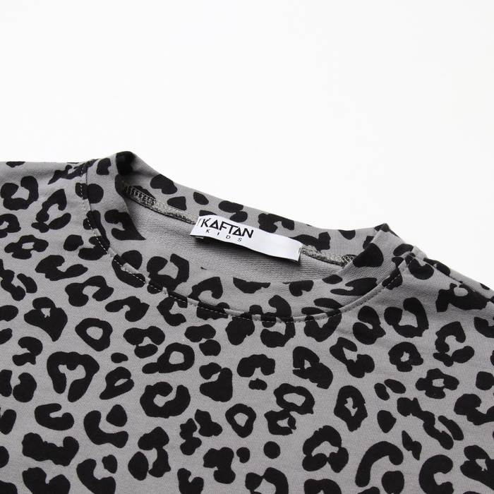Футболка с дл.рукавом для девочки KAFTAN Trendy grey, р. 30 (98-104) Футболка с дл.рукавом для девочки KAFTAN Trendy grey, р. 30 (98-104)