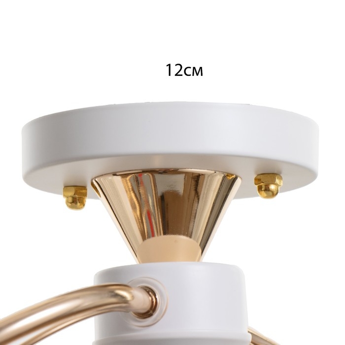 Люстра "Вива" 2хЕ27 40Вт бело-золотой 56х23х23 см BayerLux