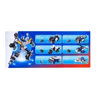 Конструктор Робот &laquo;Полицейский транспорт&raquo;, 6 видов, МИКС