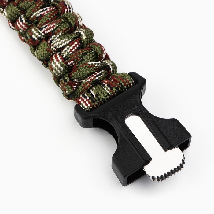 Браслет для выживания «Настоящему защитнику», 26 х 2,5 см. Браслет для выживания «Настоящему защитнику», 26 х 2,5 см.