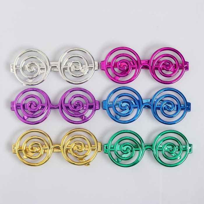 Карнавальные очки «Гипноз», цвета МИКС Карнавальные очки «Гипноз», цвета МИКС