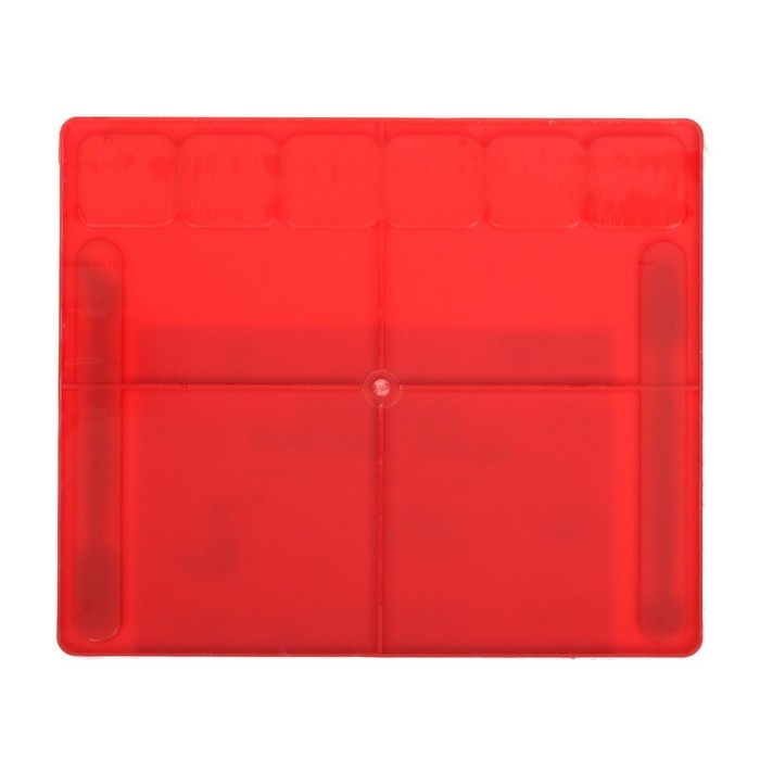 Доска для лепки пластиковая А5 Calligrata, 2 стека, с отделениями для пластилина и бортиком 1.8 мм, цветная, МИКС