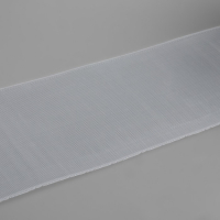 Шторная лента фиксированная сборка, органза, 10 см, 50 &plusmn; 1 м, цвет прозрачный