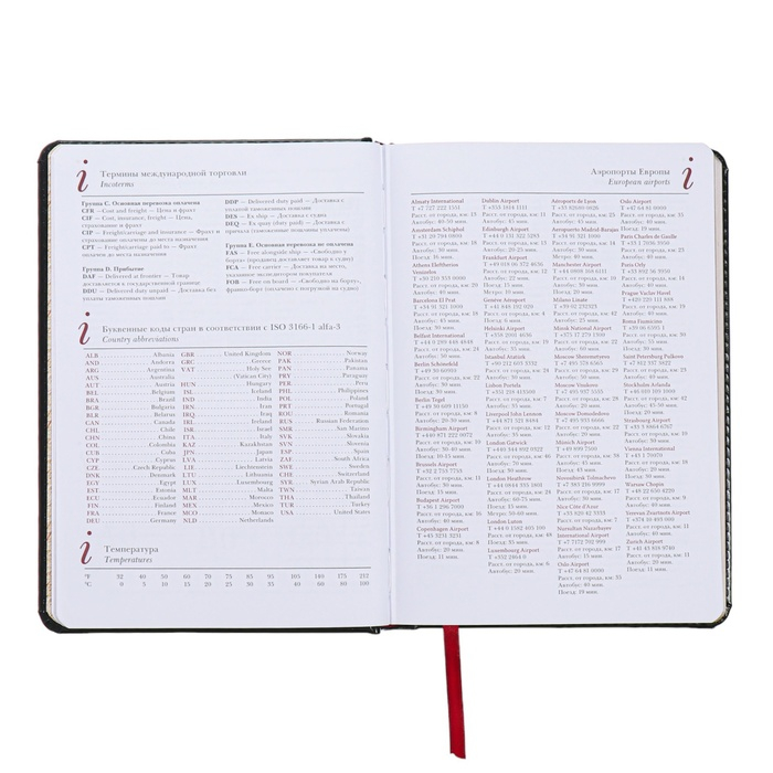 Ежедневник недатированный А5+, 136 листов Sidney Nebraska, твёрдая обложка, искусственная кожа, золотой срез, чёрный