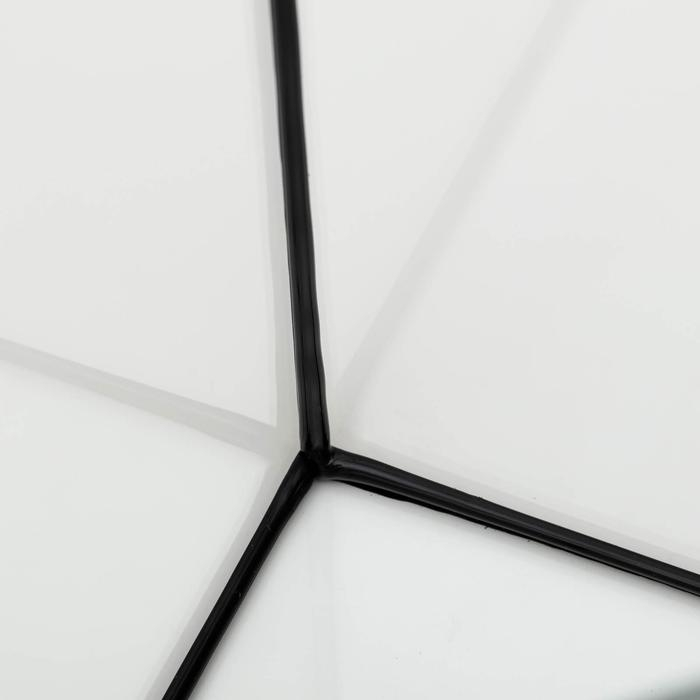 Аквариум Аквариум "Дельта" угловой с крышкой, 25 литров, 34 х 34 х 31/37,5 см, чёрный