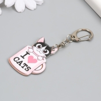 Брелок акрил "Котик в кружке" 4,5х3,2 см Брелок акрил "Котик в кружке" 4,5х3,2 см