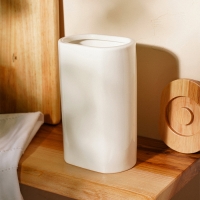 Банка для хранения сыпучих продуктов SL Home &laquo;Тренто&raquo;, 220 мл, 7,7&times;18,5 см, фарфоровая, цвет белый