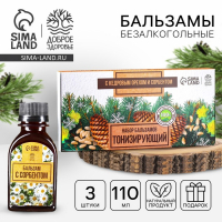Набор бальзамов безалкогольных &laquo;Тонизирующий&raquo; 3 шт. x 110 мл.