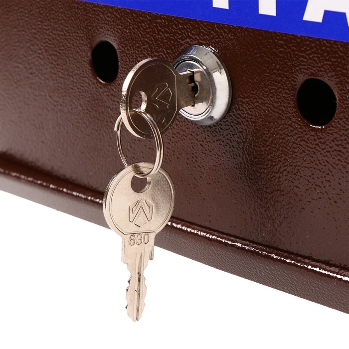 Ящик почтовый с замком, вертикальный, «Почта», коричневый Ящик почтовый с замком, вертикальный, «Почта», коричневый