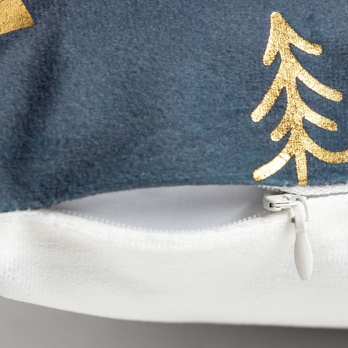 Наволочка декоративная Этель «Счастье» 40х40 см, 100% п/э, велюр Наволочка декоративная Этель «Счастье» 40х40 см, 100% п/э, велюр