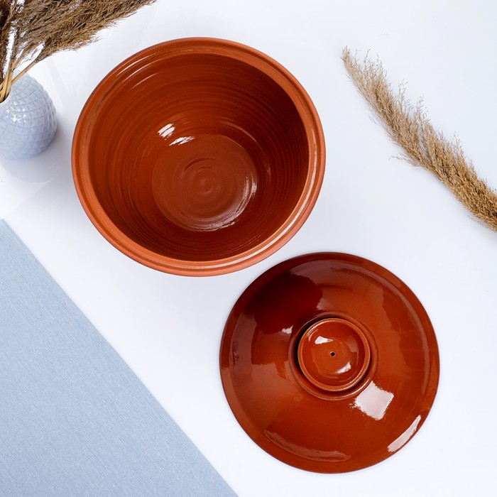 Казан Казан "Кунгурский" 3 л, с крышкой, коричневый