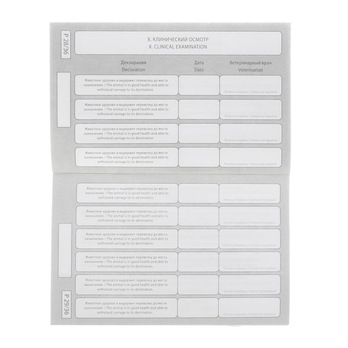 Международный вет. паспорт "Лапа", 10,3 х 15,1 см