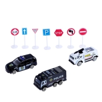 Парковка &laquo;Гонки по кругу&raquo;, 3 машинки в комплекте, свет и звук