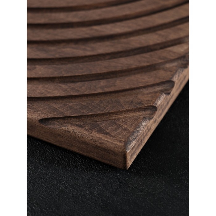 Доска разделочная для подачи Wild Kitchen, 29&times;17&times;2.5 см, граб темный