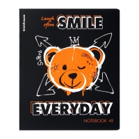 Тетрадь 48 листов в клетку, ErichKrause Low Battery, обложка мелованный картон, матовая ламинация, УФ-лак, блок офсет 100% белизна, МИКС