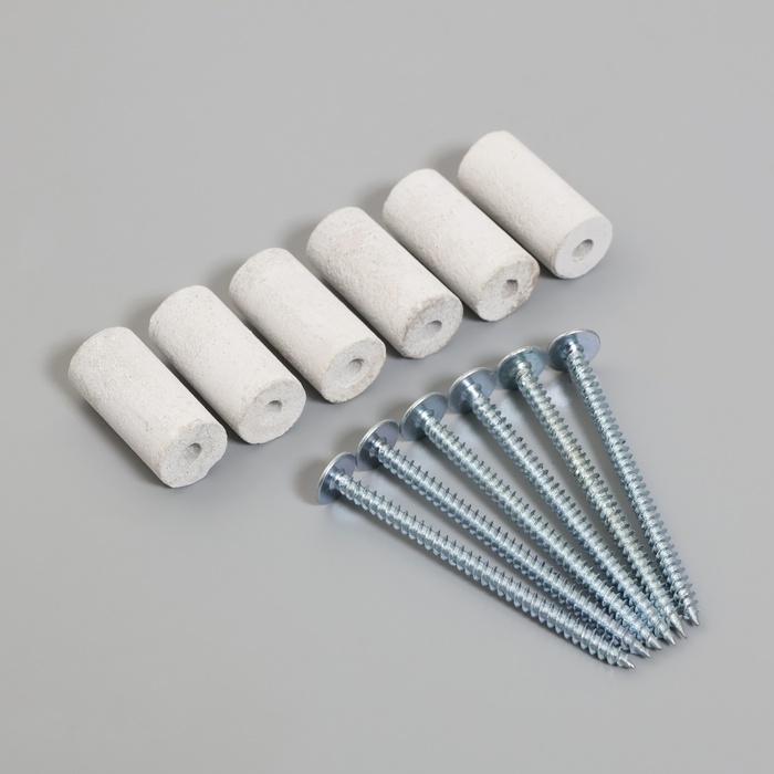 Втулка, для монтажа огнеупорных плит (комплект из 6 втулок с саморезами) 30х15мм Втулка, для монтажа огнеупорных плит (комплект из 6 втулок с саморезами) 30х15мм