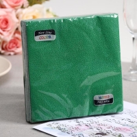 Салфетки бумажные New line FRESCO &laquo;Тёмно-зеленый&raquo;, 2 слоя, 33*33 см, 20 шт.