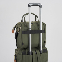 Сумка-рюкзак 2 в 1 на колёсах 18", отдел на молнии, наружный карман, цвет зелёный Сумка-рюкзак 2 в 1 на колёсах 18", отдел на молнии, наружный карман, цвет зелёный