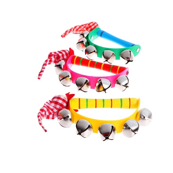 Игрушка музыкальная Бубен «Звери» с колокольчиками, МИКС Игрушка музыкальная Бубен «Звери» с колокольчиками, МИКС