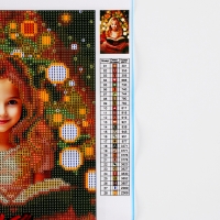 Алмазная мозаика на новый год с частичным заполнением со светящимися стразами на холсте &laquo;Волшебная ночь&raquo;, 20 х 30 см, новогодний набор для творчества