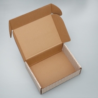 Коробка новогодняя складная &laquo;С новым годом!&raquo;, бурый, 27 х 21 х 9 см, Новый год