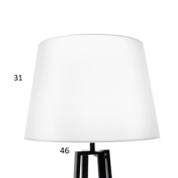 Торшер 19084/1 E27 40Вт черный 40х40х170 см