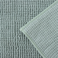 Коврик для дома LaDо́m, букли, плотность 1000 г, 50&times;80 см, цвет мятный