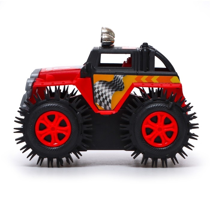 Джип-перевёртыш «Внедорожник», работает от батареек, цвет красный Джип-перевёртыш «Внедорожник», работает от батареек, цвет красный